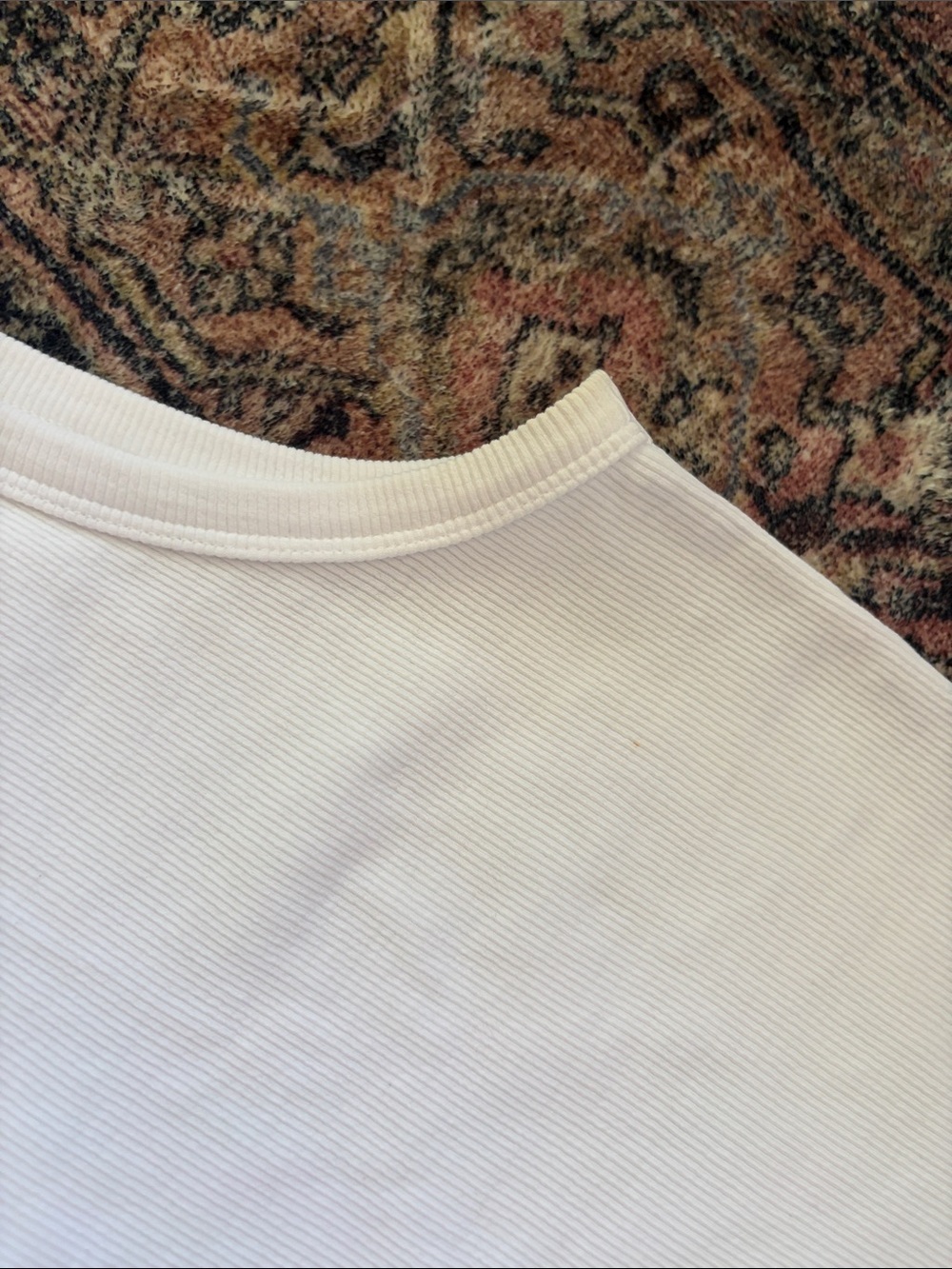 Anine Bing White Ribbed Scoop Tank - Picture 3 of 5